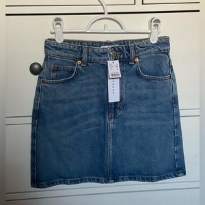 New TopShop High Waisted Jean Skirt